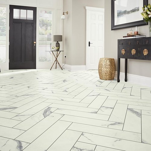 Entry Foyer Luxury Vinyl Tile Herringbone LVT -  CarpetsPlus of Fairmont in Fairmont, MN